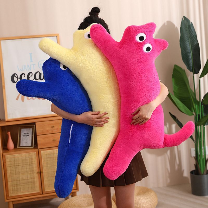 Dễ Thương Gối Ôm Nhồi Bông Dài 100cm Hình Mèo Đáng Yêu Có Thể Tháo Rời Và Giặt Sạch