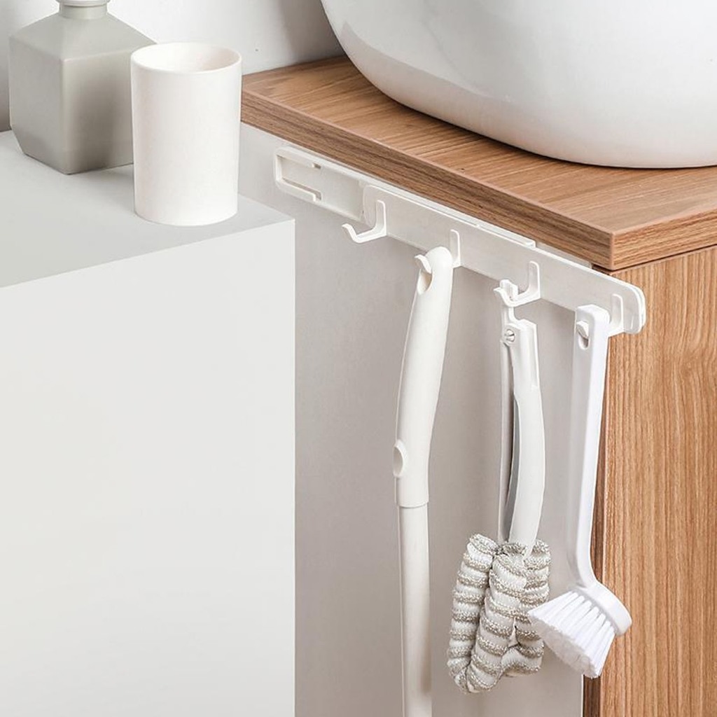 Onemore Đơn Giản Móc Treo Đường Sắt Keo Lỗ Miễn Phí Ký Túc Xá Nhà Tắm Tường Co Giãn 4