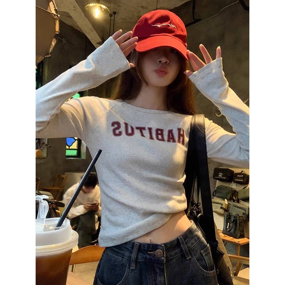 EOENKKY áo phông áo thun nữ croptop baby tee Thời trang hàn quốc A29J2H5 34Z230825