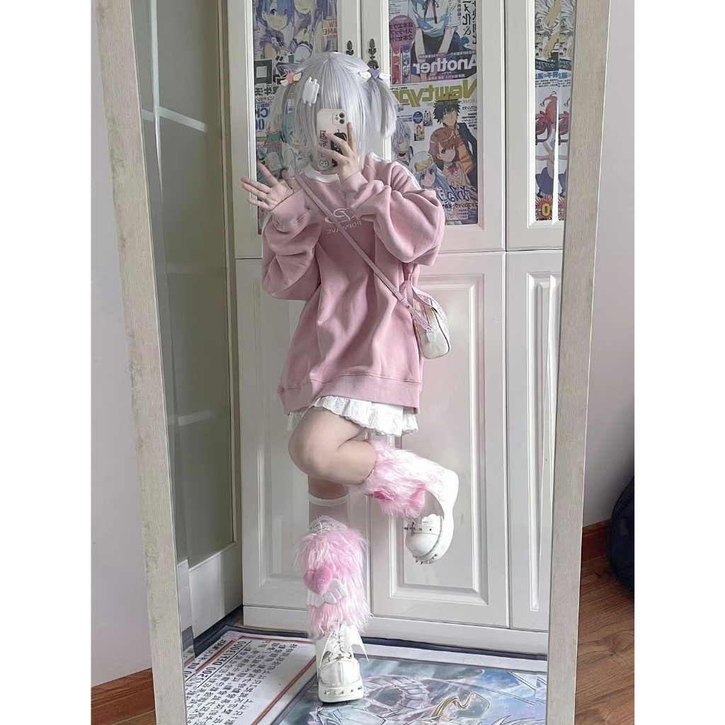 Mới Vớ Bông Bọc Ống Chân y2k Đính Nơ Dễ Thương Ngọt Ngào Cho Nữ Sinh