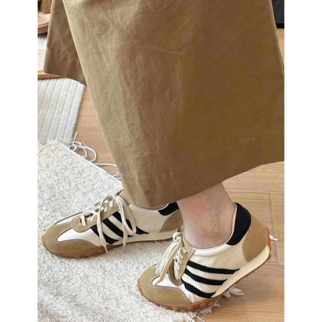 Giày Thể Thao Đế Bằng Màu Sắc Thời Trang Mùa Thu Phong Cách Đức Cho Nữ