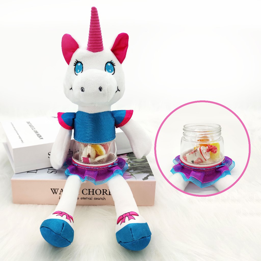 Đồ Chơi Nhồi Bông 36cm + Kẹo / Thú Cưng Dễ Thương Thiết Kế Độc Đáo Làm Quà Giáng Sinh / Sinh Nhật Cho Bé Sơ Sinh