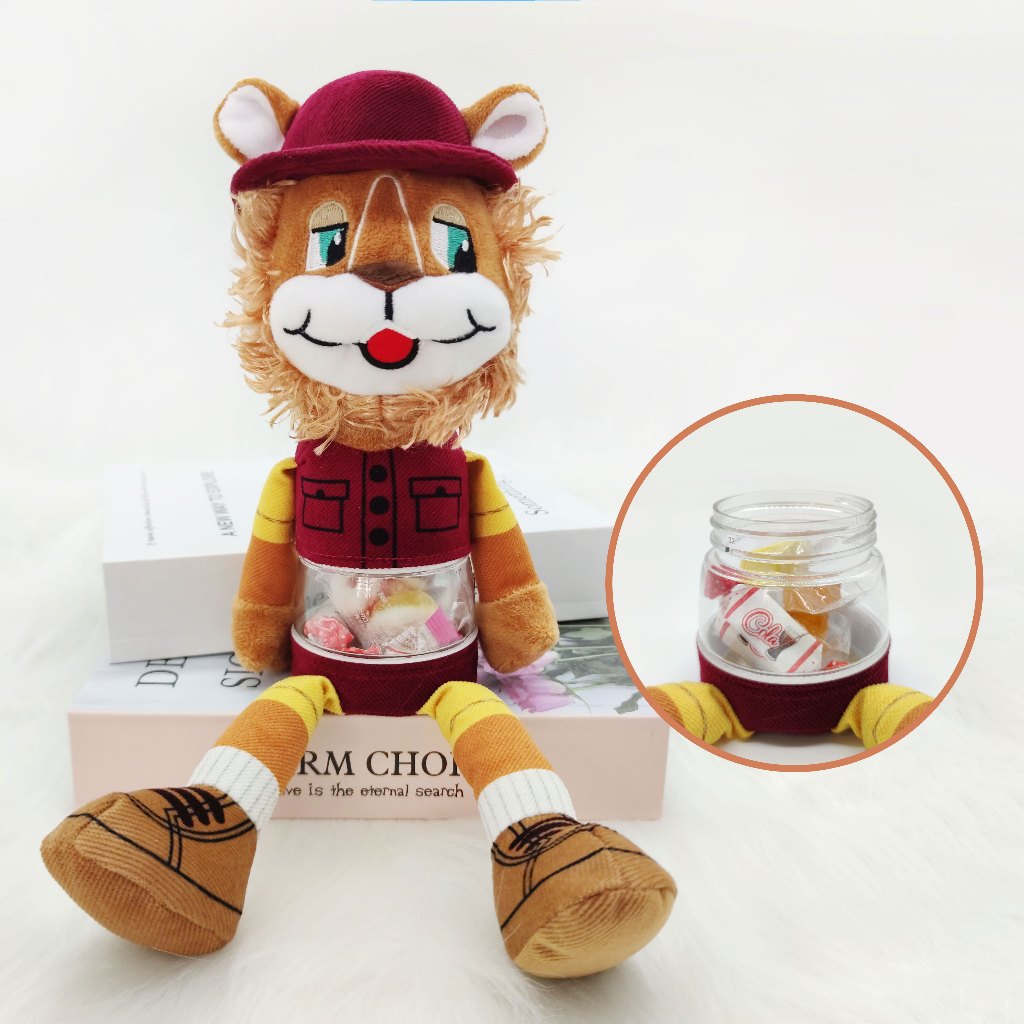 Đồ Chơi Nhồi Bông 36cm + Kẹo / Thú Cưng Dễ Thương Thiết Kế Độc Đáo Làm Quà Giáng Sinh / Sinh Nhật Cho Bé Sơ Sinh