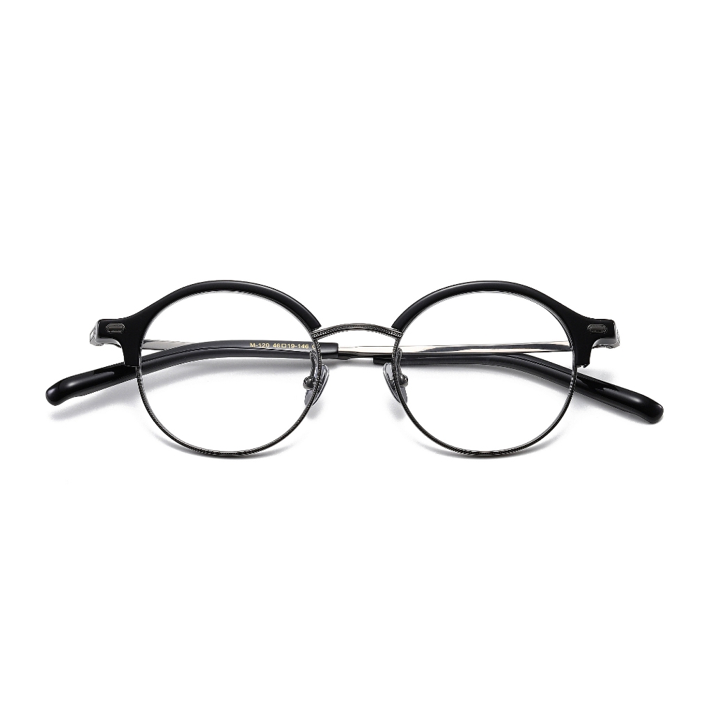 Kính Mắt Gọng Tròn Bằng Hợp Kim Titan Phong Cách retro Nhật Bản 999.9 m120