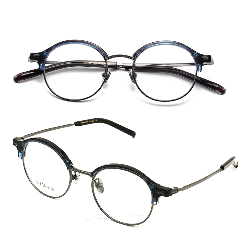 Kính Mắt Gọng Tròn Bằng Hợp Kim Titan Phong Cách retro Nhật Bản 999.9 m120