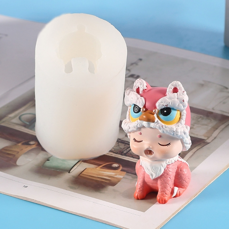 Khuôn Silicon Làm Bánh Kẹo Hình Búp Bê Hoạt Hình 3D DIY