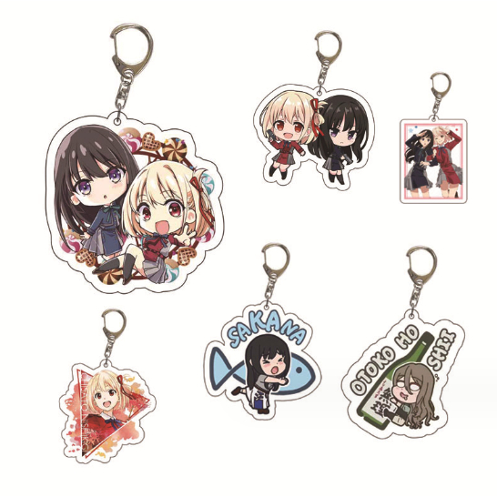 Lycoris Recoil Lycoris Recoil Hoạt Hình Anime Acrylic Móc Khóa Mặt Dây Chuyền