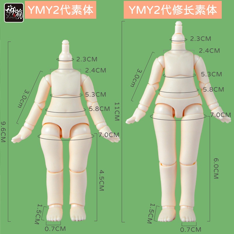 Mô Hình Búp Bê ymy ob11 Tỉ Lệ 1 / 12 bjd obitsu11