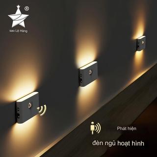 Đèn ngủ cảm biến thông minh, không dây, sạc USB, có cảm biến chuyển động. Thích hợp cho phòng ngủ, hành lang, tủ, phòng tắm.