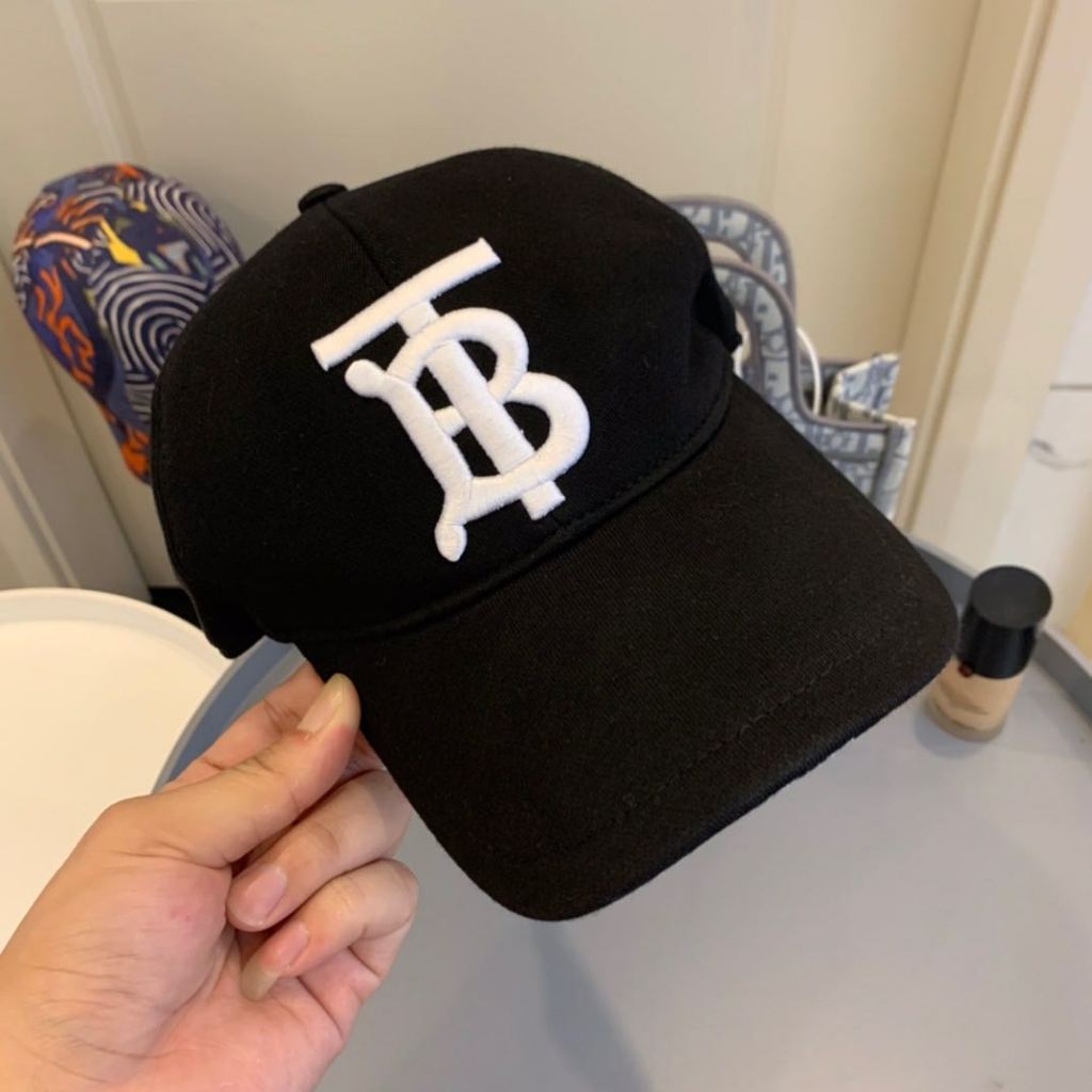 Burberr* Mũ bóng chày thêu chất lượng cao Mũ chống nắng cho cả nam và nữ Mũ lưỡi trai