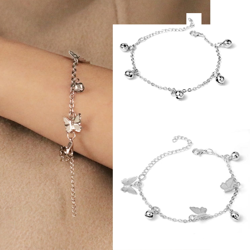 Dây Xích Gắn Chuông Bướm Dễ Thương Có Thể Điều Chỉnh Cho Nữ