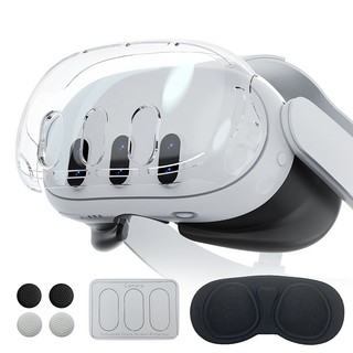 Tương thích với tai nghe Meta Quest 3 Q 3 Host Crystal Case Lens Cover Phim cường lực Rocker Cap Bảo vệ mạnh Phụ kiện VR