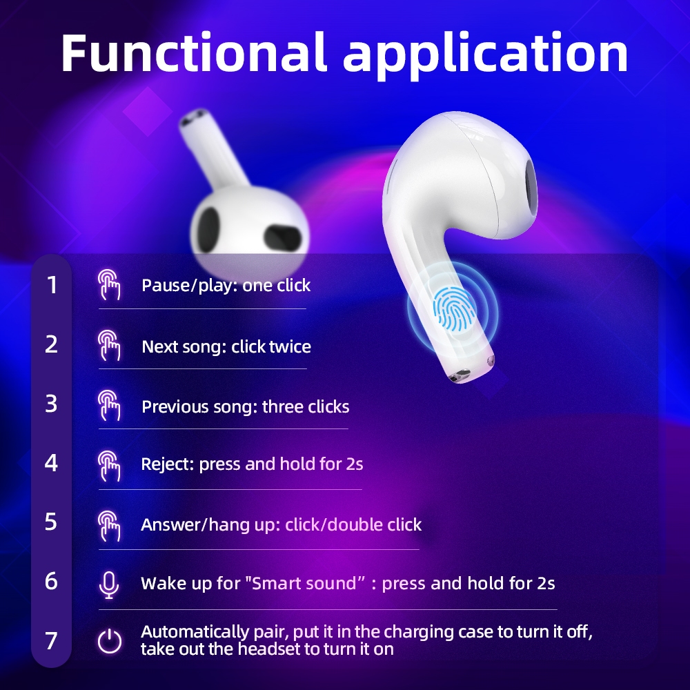 Hoco Tai Nghe bluetooth Không Dây ew35 tws bt5.3 Có mic Cho Điện Thoại oppo vivo xiaomi huawei