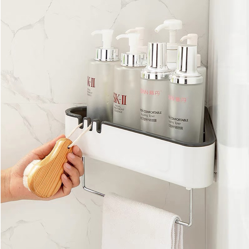 Giá Treo Khăn Gắn Góc Tường Đa Năng Chất Lượng Cao Cho Nhà Tắm / Nhà Bếp s1