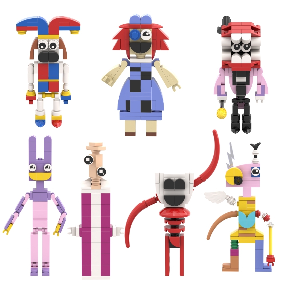 The Amazing Digital Circus Bộ Đồ Chơi Lắp Ráp Xiếc Kỹ Thuật Số Với lego Giáo Dục Giáng Sinh
