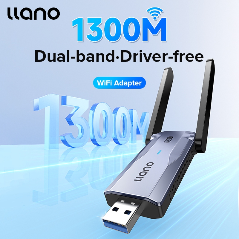 Thẻ Mạng Không Dây usb Tốc Độ Cao 1300m Cho Máy Tính