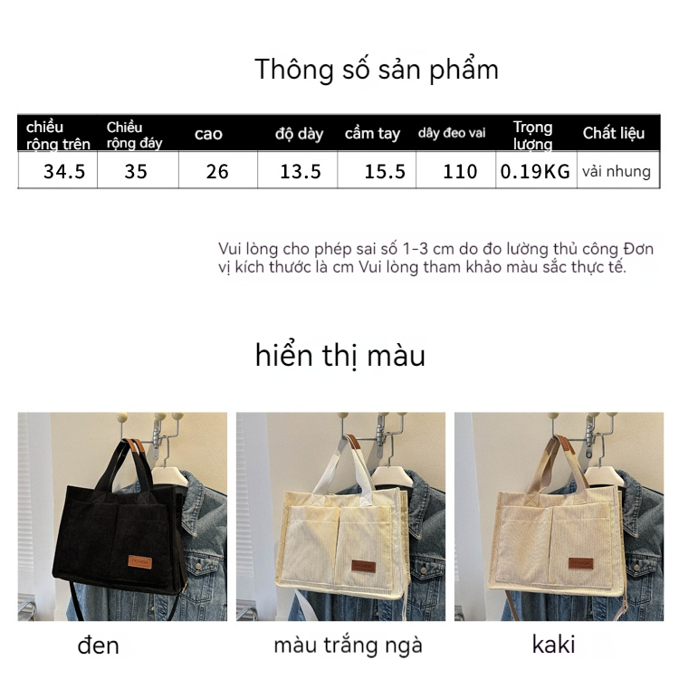 Miss.LT túi tote đeo chéo túi nữ hộp L21T13P