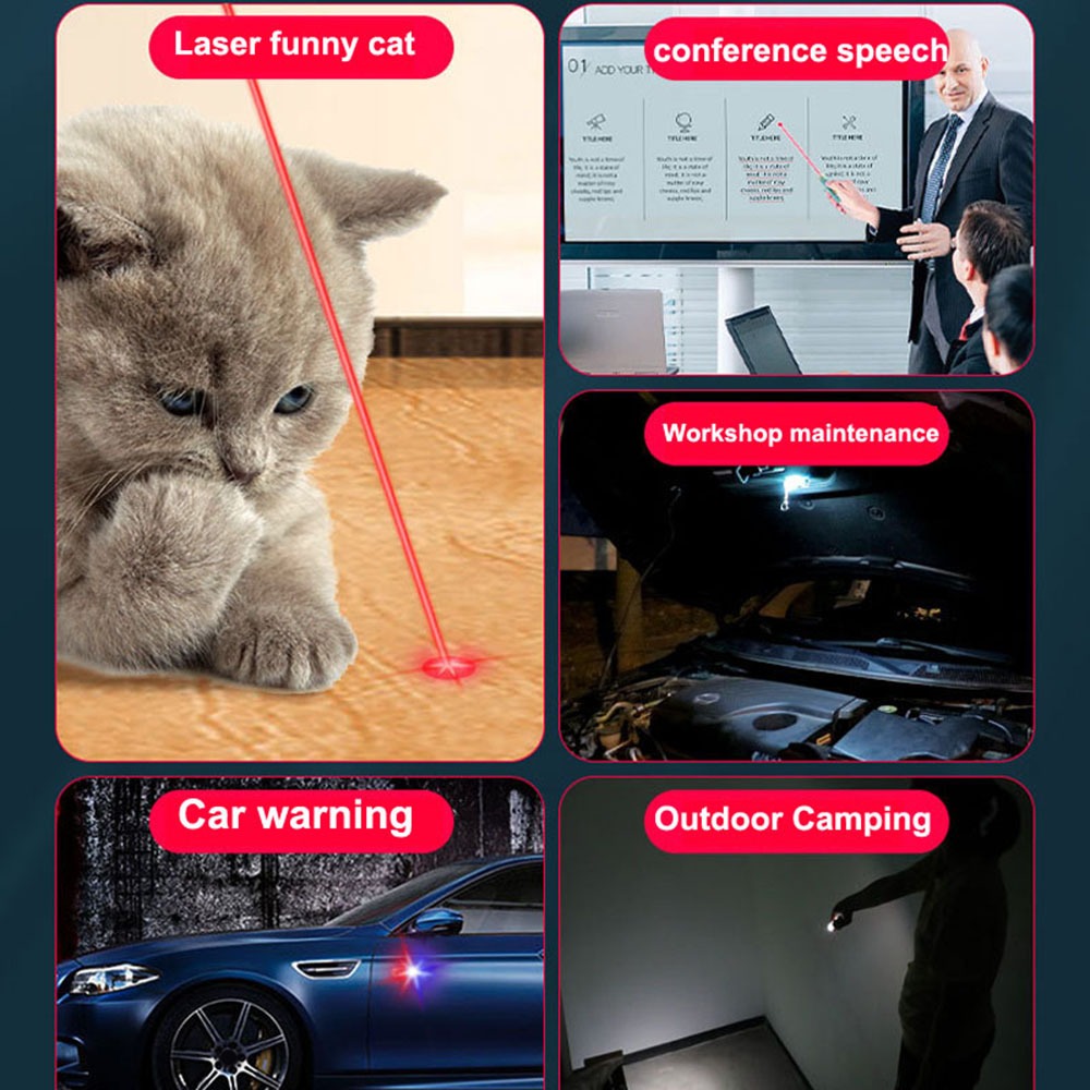 Móc Khóa Đèn Pin LED Mini 11 Chế Độ Chính & Bên Hông Tiện Dụng Cho Cắm Trại