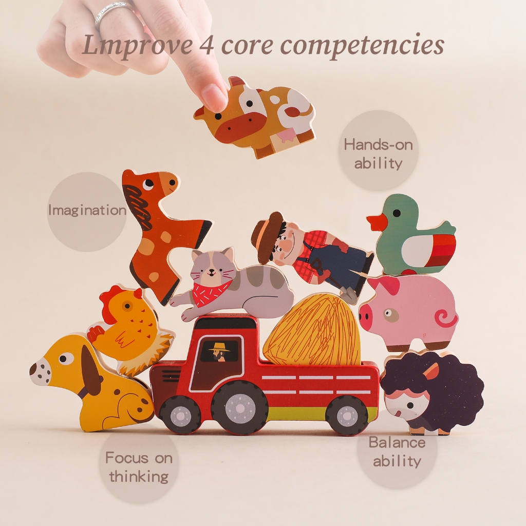 Đồ Chơi Luồn Dây Hạt Hình Động Vật Giáo Dục Sớm Cho Trẻ Sơ Sinh