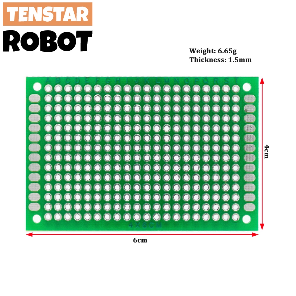 Bảng Mạch In PCB Hai Mặt 9x15 8x12 7x9 6x8 5x7 4x6 3x7 2x8cm
