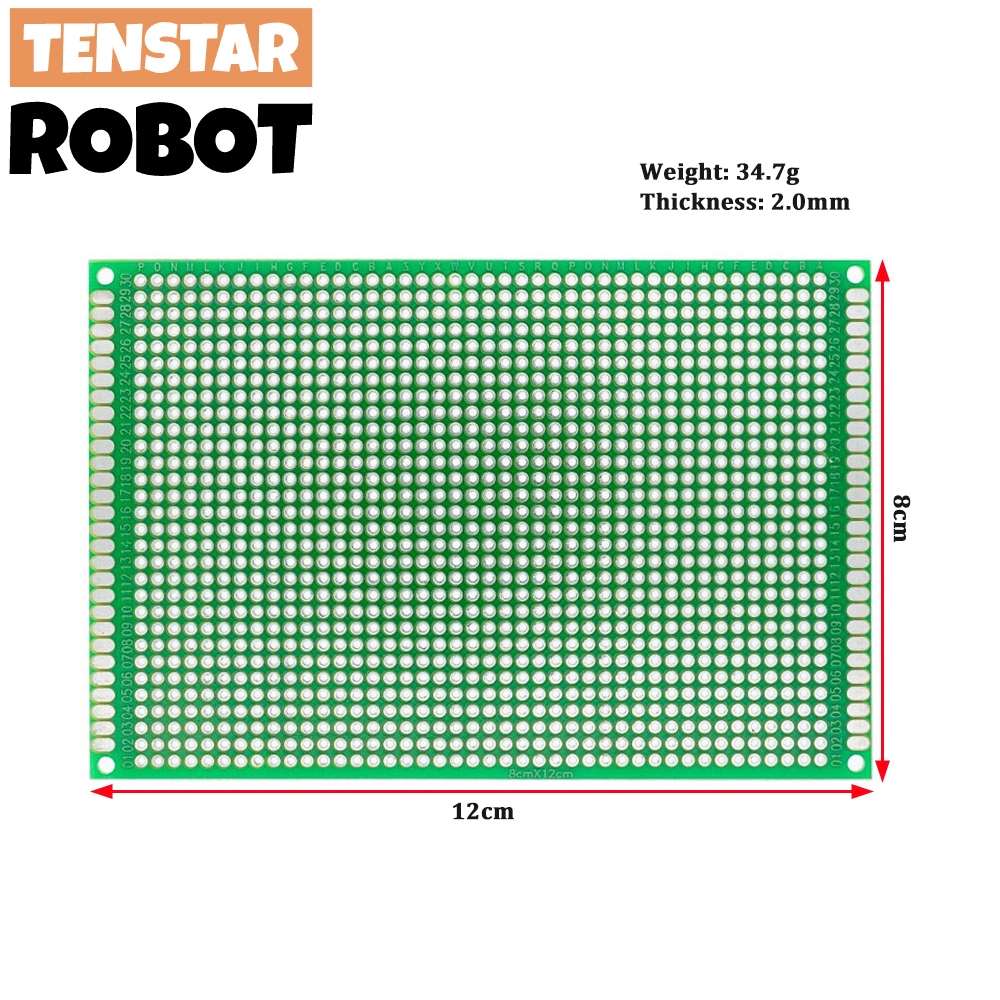Bảng Mạch In PCB Hai Mặt 9x15 8x12 7x9 6x8 5x7 4x6 3x7 2x8cm
