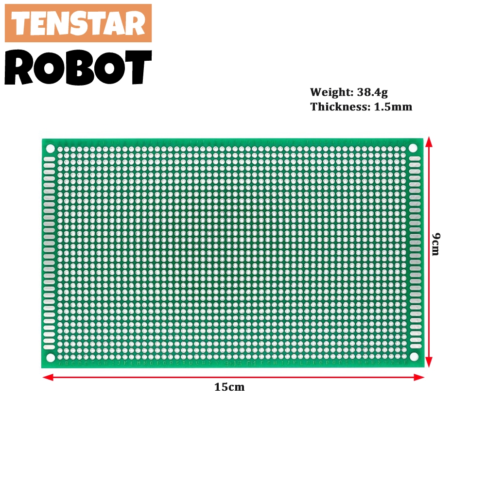 Bảng Mạch In PCB Hai Mặt 9x15 8x12 7x9 6x8 5x7 4x6 3x7 2x8cm