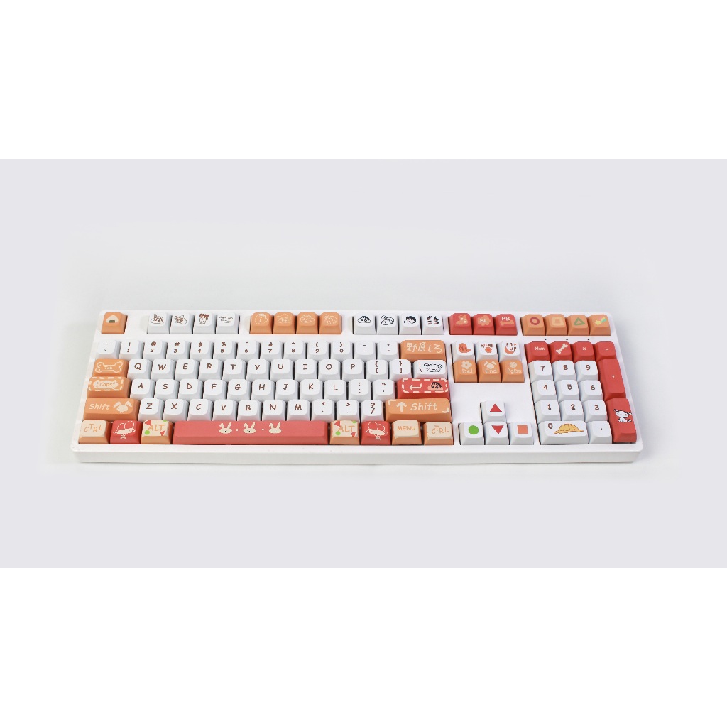 GMK Crayon Shin-chan Keycap, 132 Phím Keycaps PBT XDA Profile DYE-SUB Cá Tính Cho MX Công Tắc Bàn Phím Cơ