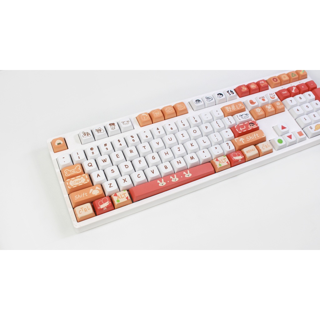 GMK Crayon Shin-chan Keycap, 132 Phím Keycaps PBT XDA Profile DYE-SUB Cá Tính Cho MX Công Tắc Bàn Phím Cơ