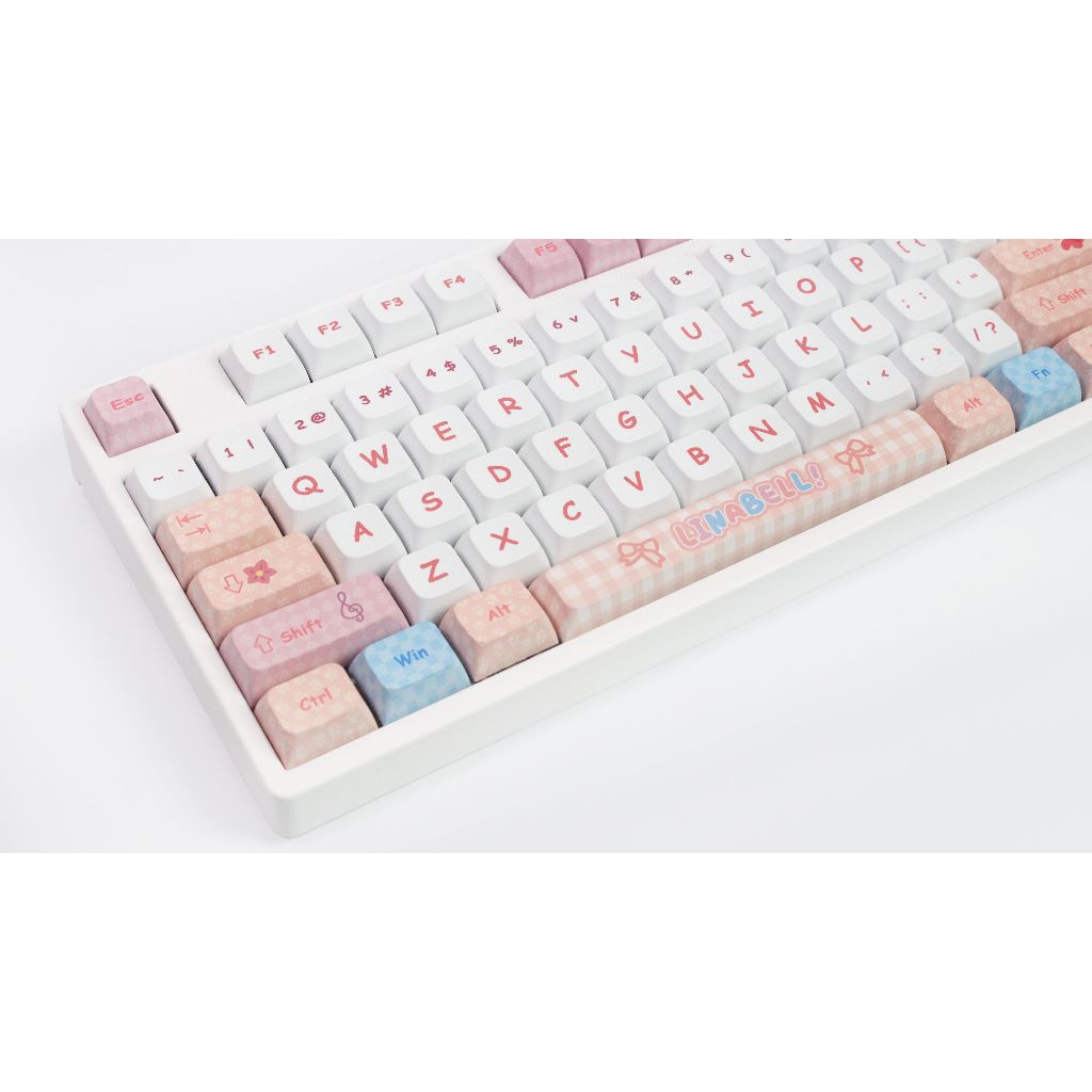 GMK Lina Bell Keycap, 138 Phím Keycaps PBT XDA Profile DYE-SUB Cá Tính Cho MX Công Tắc Bàn Phím Cơ