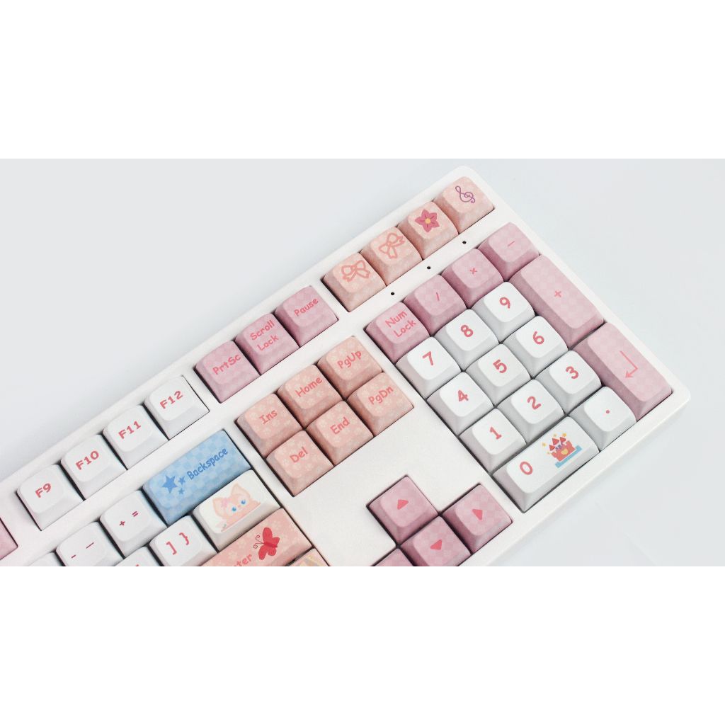 GMK Lina Bell Keycap, 138 Phím Keycaps PBT XDA Profile DYE-SUB Cá Tính Cho MX Công Tắc Bàn Phím Cơ