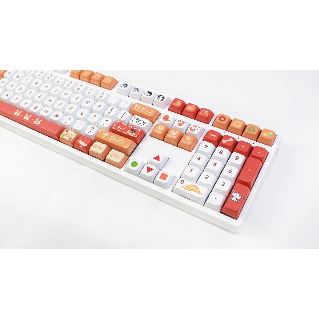 GMK Crayon Shin-chan Keycap, 132 Phím Keycaps PBT XDA Profile DYE-SUB Cá Tính Cho MX Công Tắc Bàn Phím Cơ