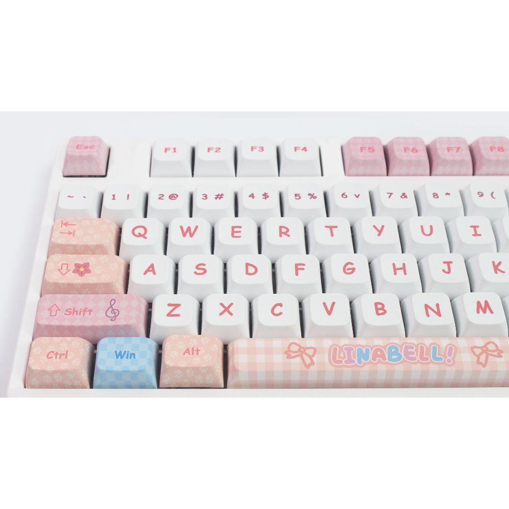 GMK Lina Bell Keycap, 138 Phím Keycaps PBT XDA Profile DYE-SUB Cá Tính Cho MX Công Tắc Bàn Phím Cơ
