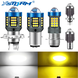 Đèn Pha 10000Lm H4 LED H6 BA20D Ánh Sáng Trắng Vàng 12V Cho Xe Máy