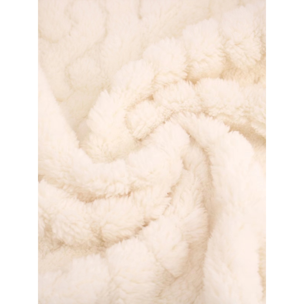 YAMI bộ đồ ngủ dài tay Gấu dâu mùa đông vải lông cừu san hô pijama hoạt hình dễ thương đồ mặc nhà nữ