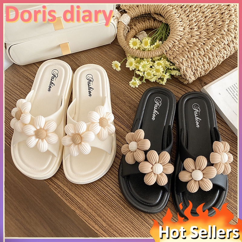 【Doris diary】Dép Đế Xuồng Chống Trượt Thoải Mái Phong Cách Hàn Quốc Thời Trang Cho Nữ