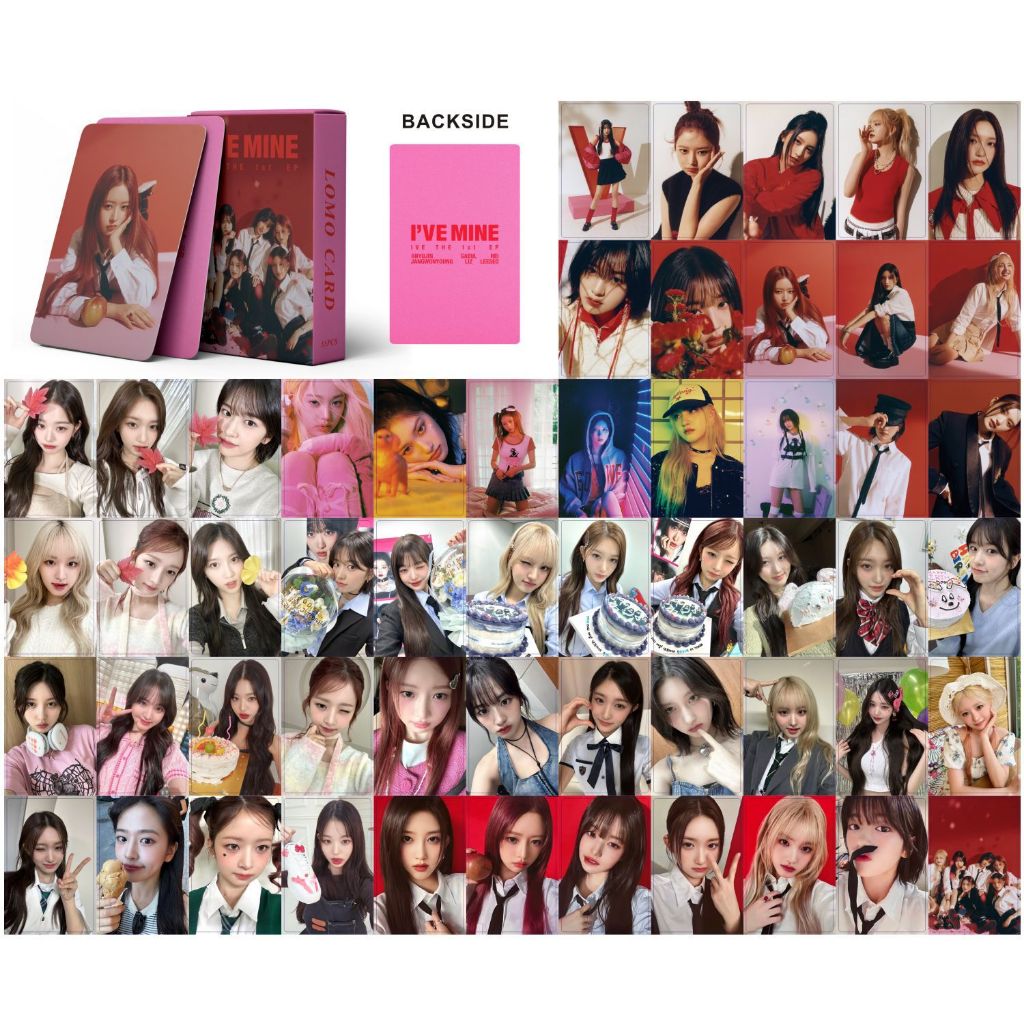 50-55 cái / hộp wonyoung ive photocards solo album magazine bìa laser hologram lomo cards kpop postcards series giá rẻ ht