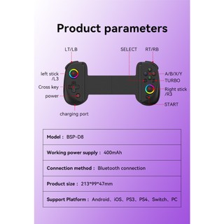 Tay Cầm Chơi Game bsp-d8 Đa Năng Cho ios / android / switch / ps3 / ps4 / pc