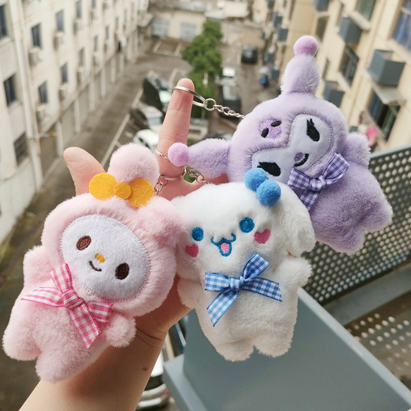 Búp Bê Nhồi Bông Hình hello kitty kuromi my melody cinnamoroll plushie Dễ Thương