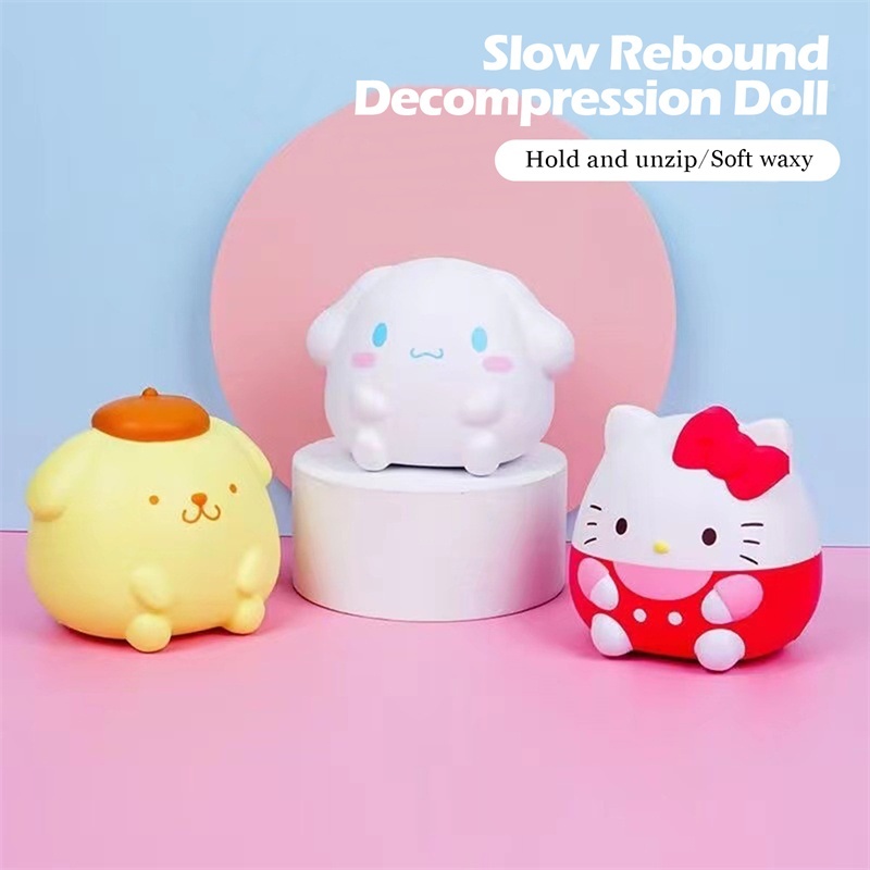 Sanrio Đồ Chơi Nắn Bóp Đàn Hồi Giảm stress Hình Thỏ