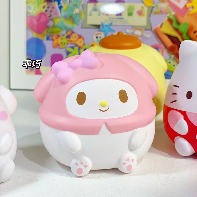 Sanrio Đồ Chơi Nắn Bóp Đàn Hồi Giảm stress Hình Thỏ