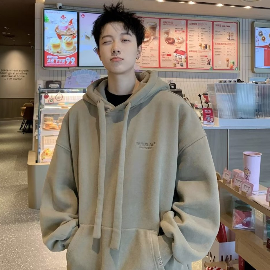 Áo hoodie Thể Thao Phong Cách Hàn Quốc Đơn Giản Cho Nam áo hoodie form rộng oversize áo hoodie unisex