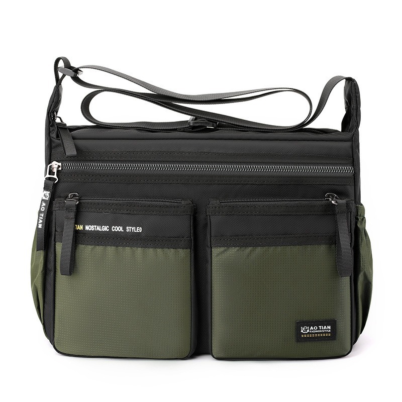 Túi Đeo Vai Cỡ Lớn Bằng Vải oxford Màu Tương Phản Thời Trang Đơn Giản Cho Nam