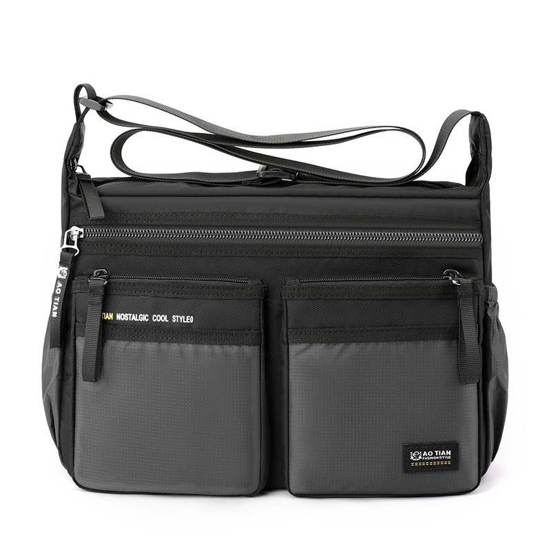 Túi Đeo Vai Cỡ Lớn Bằng Vải oxford Màu Tương Phản Thời Trang Đơn Giản Cho Nam