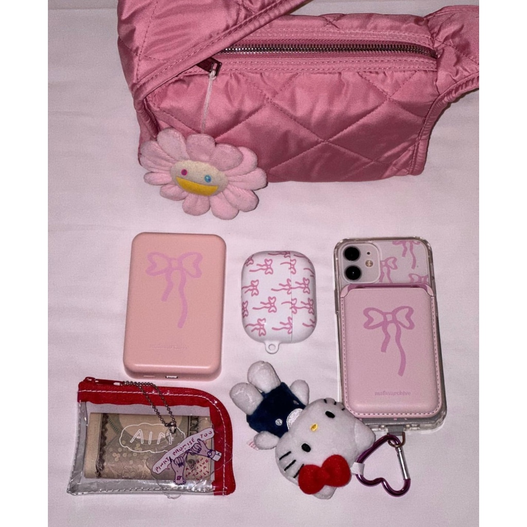 Bao Da Điện Thoại Nắp Lật Hít Nam Châm Hình Nơ Kiêm Đế Đỡ Cho 15pro / 13pro / 14promax / 11 / 12 / 14 / x / xr / 12mini Ốp