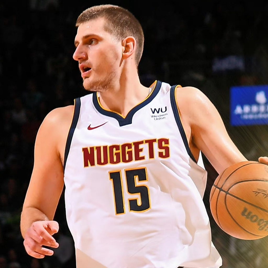 Áo Thun Bóng Rổ Jersey Nikola Jokic Số 15 Ấn Bằng Chất Liệu Denver Nuggets Jersey Nikola