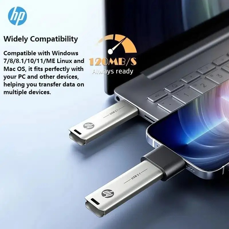 Hp usb 3.1 32gb 64gb 128gb 256gb 1tb Bằng Kim Loại