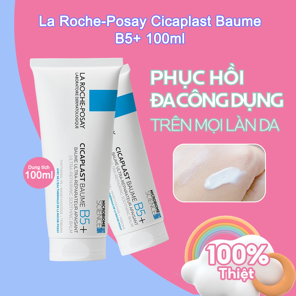 CHÍNH HÃNG✨ La Roche Posay Cicaplast Baume B5+ 100ml Kem dưỡng phục hồi đa công dụng và làm dịu da Làm Mượt & Phục Hồi Da