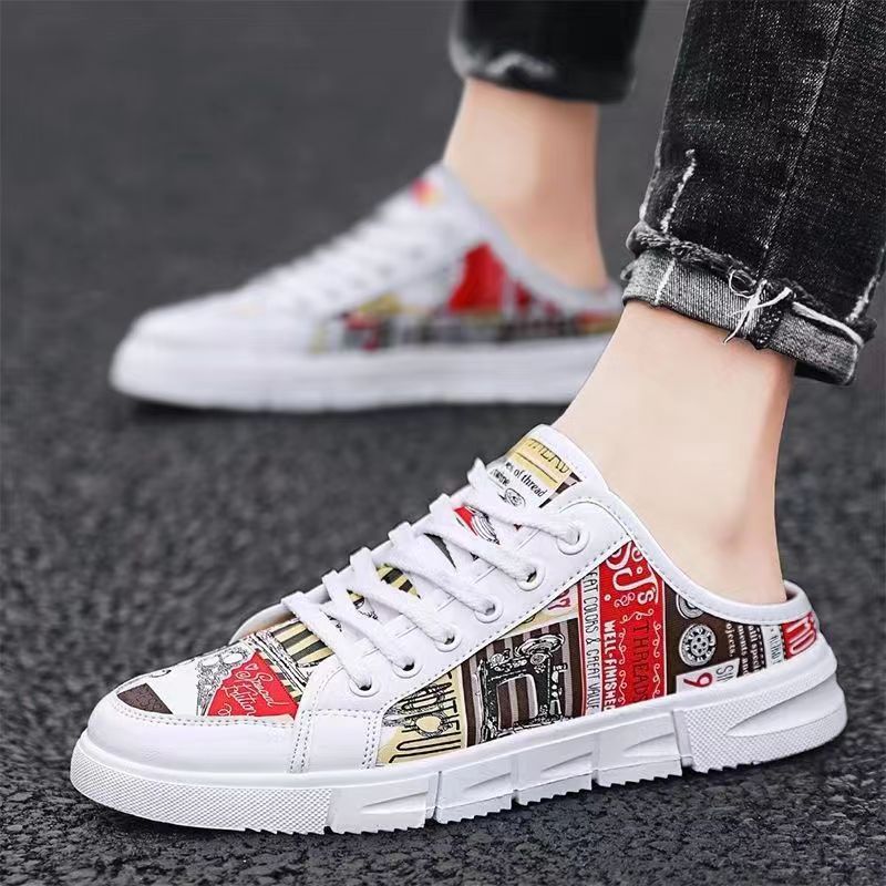 Giày Lười Thoáng Khí Không Gót Phong Cách Hàn Quốc Thời Trang Mùa Hè Hàng Mới Dành Cho Bạn Nam