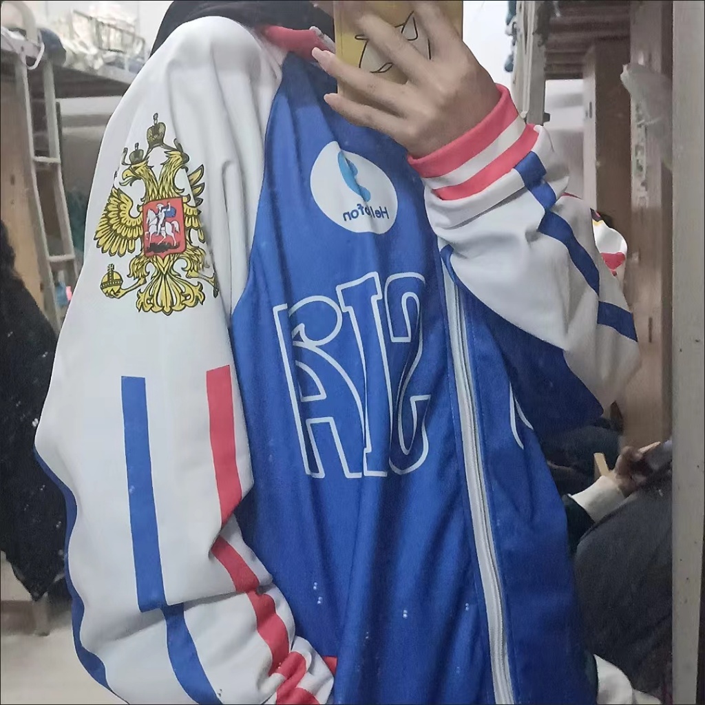 Yuri on ice yuri plisetsky Áo Khoác Hóa Trang Nhân Vật Hoạt Hình yuri!!! Miếng Dán Trang Trí Xe Hơi Chống Trượt Tiện Dụng