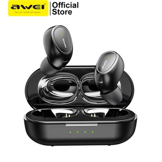 Tai nghe nhét tai thể thao AWEI T16 TWS không dây chống thấm nước có micro